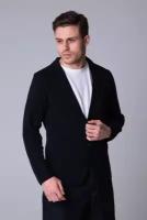 Пиджак мужской вязаный, MODCLICK, арт М-2395-1, цвет черный, размер 48