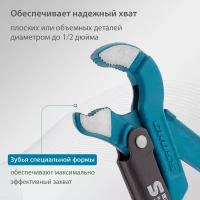 Ключ разводной Gross Ключ трубный рычажный, №0, 0,5", цельнокованый, CrV, тип - "S", Gross