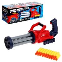 X-FORCE Бластер Monstergun, 20 пуль, стреляет мягкими пулями