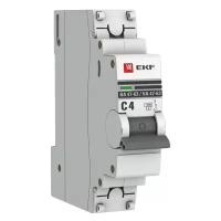 Автоматический выключатель EKF ВА 47-63 (C) 4,5kA 4 А