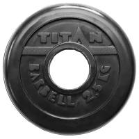 Блин обрезиненный TITAN Barbell 2,5 кг (d51)