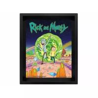 Постер Pyramid 3D Lenticular Poster Rick and Morty: (Portal)