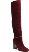 Сапоги ботфорты Milana, демисезонные, натуральная кожа, полнота F, размер 39, бордовый