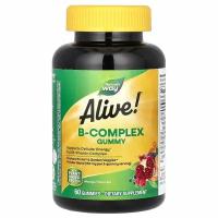 Nature's Way, Alive комплекс витаминов группы B, со вкусом манго, 60 жевательных конфет