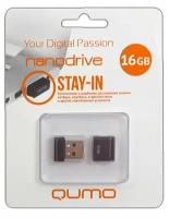 USB-накопитель Qumo 16GB, USB 2.0 (черный)