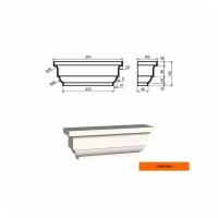 Капитель пилястры Лепнинапласт ПЛВ-250/1