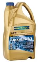 Масло трансмиссионное atf dexron vi 4л (синтетика+пао) Ravenol 1211105004