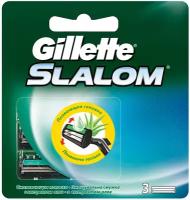 Сменные кассеты для бритья Gillette 3 шт, "Slalom", для мужчин ()