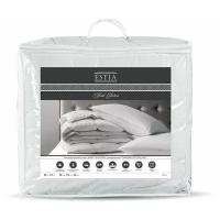 ESTIA Одеяло всесезонное Hotel collection, микроволокно Лебяжий пух, цвет: белый (200х210 см)