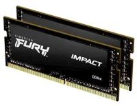 Оперативная память Kingston Kingston SO-DIMM DDR4 64Gb (2x32Gb) 2666MHz pc-21300 FURY Impact Black (KF426S16IBK2/64)