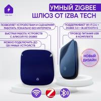 Шлюз для умных устройств синего цвета с Zigbee 3.0 + WIFI + BLE5.0 хаб для умного дома блок управления для умных датчиков и Zigbee устройств