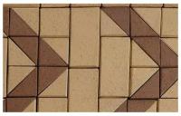Клинкерная брусчатка мозаичная (8 частей) ABC Lederfarben nuanciert, 240*118/60*60*52 мм