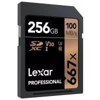 Карта памяти SDXC 256GB Lexar Class 10 U3 (667х)