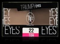 Тени для век двойные Triumph Eyes 22 бежевый и ореховый