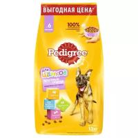 Корм сухой Pedigree для щенков крупных пород, с курицей, 13 кг