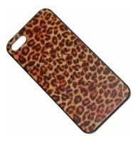 Чехол для iPhone 5/5s задняя крышка пластик серия "леопард" №9