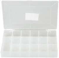 Ящик для крепежа (органайзер) прозрачный 11" (27,5 х 18,5 х 4,2 см)