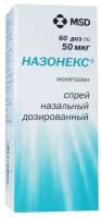 Назонекс спрей наз. дозир. фл., 50 мкг/доза, 10 г, 60 шт