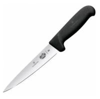 Нож Victorinox кухонный Fibrox (5.5603.18) стальной обвалочный лезв.180мм прямая заточка черный