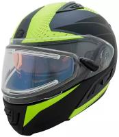 Шлем снегоходный ZOX Condor Parkway, стекло с электроподогревом, мат., желтый/черный, размер XXL