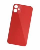 Стекло задней крышки для Apple iPhone 11 (широкий вырез под камеру) красное