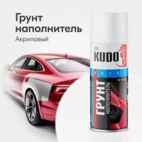 Грунт наполнитель 1К акриловый белый 520мл. KU-2204 KUDO