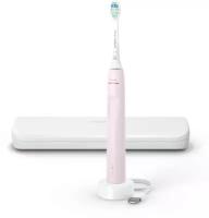 Звуковая зубная щетка Philips HX3673/11 White/Pink с дорожным футляром, розовый