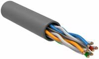 Кабель витая пара U/UTP кат.6 4х2х23AWG solid CU PVC сер. (м) ITK LC1-C604-111