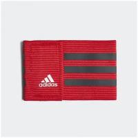 Капитанская повязка Adidas Capt Armband H61855, р-р OSFM, Красный