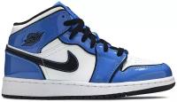 Кроссовки Nike Air Jordan 1 Mid Signal Blue GS, 38EU