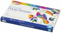 Пластилин для лепки Гамма "Классический" мягкий детский, 18 цветов, со стеком / Набор для развития и творчества детей в школу и детский сад