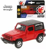 Машина мет. 1:42 Jeep Wrangler, откр. двери, 12см, черн. матовый