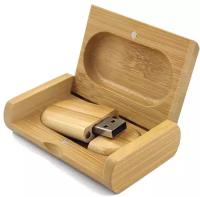 Деревянная флешка Bamboowood Карбон 32GB 2.0 в подарочной коробке