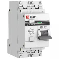 Дифференциальный автомат АД-32 1P+N 32А/30мА (хар. C, AC, электронный, защита 270В) 4,5кА EKF PROxima сн/пр (в упаковке 1 шт.)