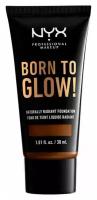 NYX professional makeup Тональный крем Born to glow!, 30 мл, оттенок: walnut