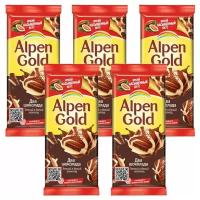 ALPEN GOLD шоколад из темного и белого шоколада 85г Набор по 5шт