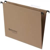 Подвесная папка Brauberg, А4, картон, 220/240 г/м2, 10 шт/уп, коричневая