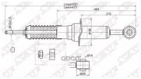 ST4851069545 SAT Стойка передняя TOYOTA LAND CRUISER PRADO 120/4RUNNER/SURF/HILUX 04-09 LH=RH