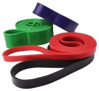 Набор фитнес резинок (фитнес петли) Resistance bands fitness sport (4 штуки)