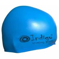 Шапочка для плавания Silicone Indigo SC100/108 однотон Голубая