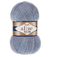 Пряжа Alize Angora Real 40, 40 % шерсть, 60 % акрил, 100 г, 430 м, 5 шт., 221 430 м