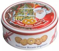 Датское сдобное Новогоднее печенье Bisquini (Санта Клаус) 400 грамм