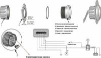 Tainor Тахометр 0-8000 об/мин со счетчиком моточасов делитель 1-10, белый циферблат, нержавеющий ободок JMV00252_KY07107