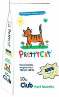 Наполнитель для кошачьего туалета PrettyCat Wood Granules древесный 10кг