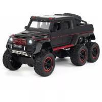 Машинка XLG Mercedes Gelandewagen 6x6 1:24, 23 см, черный