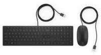 Комплект проводной клавиатура+мышь HP Pavilion Wired Keyboard and Mouse 400, Черный 4CE97AA