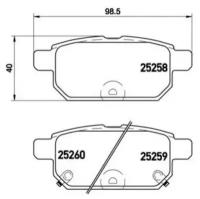 BREMBO p79029 (05P1571 / 12587 / 147102) колодки тормозные дисковые передн. / задн. Suzuki (Сузуки) baleno (fw