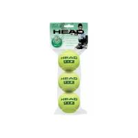 Head Набор мячей Head T.I.P Green (детский) 3 шт., -, желтый, любительский, клееный