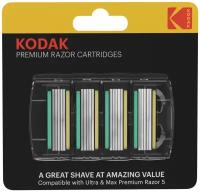 Сменные кассеты для бритья Kodak Premium, 5 лезвий, 4 шт