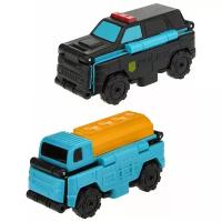 1TOY Автовывернушка Transcar Double, Полиция - Бензовоз, 8 см